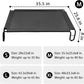 pettycare Outdoor Elevated Dog Bed Cot, Raised Dog Cots Beds, No Screws, Stable Frame & Durable Supportive Teslin Recyclable Mesh, Breathable, Indoor and Outside Pet Beds, Fits up to 40 lbs