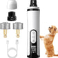 Upgrade Heusom Groom Pro Nail Grinder Cordless with LED Light & 3 Speeds, Dog Cat Nail Trimmer 2000mAh Long-Lasting Battery for Thick Nails for Dogs and Cats (1 Pc+2 Heads)