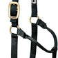 Weaver Equine Nylon Horse Halter, Triple-Ply Cheek Design, Original Non Adjustable Halters for Horses, Equine Tack,Average Size, Black