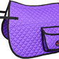 HILASON Western Horse Luxury Quilted Saddle Pads with Pockets | Pad