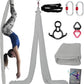 PRIOR FITNESS Aerial Silks Kit Colorful 9/15/20 Yards 40D Nylon Fabric Hammock Set With Hardware & Guide for All Levels Of Aerial Yoga Practice and Acrobatic Flying For Adults Aerial silk