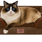 Comfort Expression Small Dog Beds Waterproof Cat Beds Orthopedic Foam Sofa Beds for Small Dogs Comfy Pet Bed with Washable Removable Cover & Non-Slip Bottom(XX-Small,Chocolate Brown)