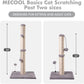 MECOOL 34“ Tall Cat Scratching Post Premium Basics Kitten Scratcher Sisal Scratch Posts Trees with Hanging Ball for Indoor Cats, Gray