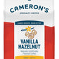 Cameron's Coffee Roasted Ground Coffee Bag, Flavored, Vanilla Hazelnut, 12 Ounce (Pack of 6)
