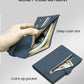 RFID Slim Passport Holder for Man & Women, Compact Leather Passport Wallet with Card Holders SIM Slots, Zippered Coins Pocket and Cash Holder Travel Passport Cover Case, Dark Blue