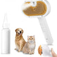 Pet Steam Brush for Dogs & Cats – 3-in-1 Grooming Spray Comb, Mist Massage & Defur Function, Water Spritz Deshedding Tool for Long/Short Hair, Indoor Pets