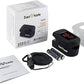 Zacurate Pro Series 500DL Fingertip Pulse Oximeter Blood Oxygen Saturation Monitor with Silicone Cover, Batteries and Lanyard (Royal Black)