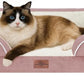Comfort Expression Small Dog Beds Waterproof Cat Beds Orthopedic Foam Sofa Beds for Small Dogs Comfy Pet Bed with Washable Removable Cover & Non-Slip Bottom(XX-Small,Pink)