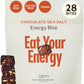 GEM Energy Caffeinated Bite, 40mg Caffeine, Ginseng Root, L-Theanine, Holistic Sustained Energy, Supports Metabolism, Stanima & Endurance | Chocolate Cacao Sea Salt | 28 Servings