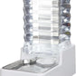 Automatic Dog Water Dispenser: White 9L Stainless Steel Gravity Feeder - BPA-Free Large Capacity for Pets