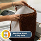 Muddy Mat® AS-SEEN-ON-TV Highly Absorbent Microfiber Door Mat and Pet Rug, Non Slip Thick Washable Area and Bath Mat Soft Chenille for Kitchen Bathroom Bedroom Indoor and Outdoor - Orange 24" x 72"