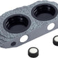 Wacool Magnetic Gecko Ledge - Double Bowl Reptile Feeding Tray with 6 Feeding Cups for Geckos, Lizards, Chameleons and Reptile Pets