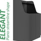 Large/Tall Litter Box Enclosure, Modern Wooden Litter Box Furniture for XL Litterbox with Open Shelf as Sideboard Cabinet (Black)