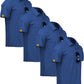 ZITY 4 Pack Mens Polo Shirt Short Sleeve Sports Golf Tennis T-Shirt Athletic Collared Tactical Shirts