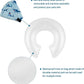 CuteBone Inflatable Dog Cone with Removable Soft Fleece Covers for Small/Medium/Large Dogs and Cats Neck Donut Collar After Surgery GWB05L