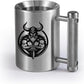 Dumbbell Cup Training Mug (8KG/18lbs) Stainless Steel Weightlifting Mug for water, tea, coffee drinks, Durable workout dumbbell cup for Gym fitness training, Funny Game Gift Sports equipment