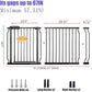 Extra Wide 62-67 Inch Baby Gates for Stairs, Doorways - No Drilling, Pressure Mounted Pet Gates for Kids & Dogs