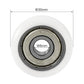 uxcell Ball Bearing Guide Pulley Roller Round Wheel 8x30x8.5mm Double Metal Shielded (GCr15) Chrome Steel Bearings 2pcs
