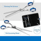 Laazar Pet Grooming Set - 7" Straight Pet Grooming Scissors & 6.5" Pet Thinning Shears with 42 Teeth | Professional Dog Scissors Kit | Use as Cat and Dog Shears
