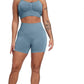 CHRLEISURE Women's 4 Packs Workout Gym Shorts, High Waisted Butt Lifting Scrunch Butt Seamless Booty Shorts