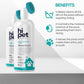 Hi Pet Dog Paw Cleaner Foam with Built-in Paw Scrubber Brush, Paw Cleaner for Dogs and Cats, Cat and Dog Paw Moisturizer, Effortless and Easy-to-Use Bottle Design Dog Feet Cleaner (Pack of 2)