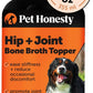 Dog Joint Supplement with Salmon Oil for Dogs - Ease Stiffness, Reduce Discomfort & Support Joint Mobility Liquid Supplement, Dog Food Topper Bone Broth with Glucosamine for Dogs (12 oz)