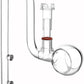 Glass Lily Pipe Spin Outflow with Surface Skimmer for Aquarium Planted Tank (17mm for 16/22mm (5/8'' i.d.) tubing)