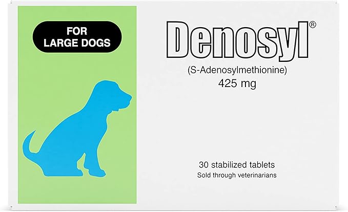 Nutramax Laboratories Denosyl Liver and Brain Health Supplement for Large Dogs, With S-Adenosylmethionine (SAMe), 30 Tablets