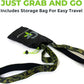 Gradient Fitness Stretching Strap for Physical Therapy, 12 Multi-Loop Stretch Strap 1.5" W x 8' L, Neoprene Handles, Physical Therapy Equipment, Yoga Straps for Stretching, Leg Stretcher.