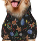 Xmas Tree Reindeer Ginger Cookie Hoodie,Christmas Cosplay Dog Clothes with Pocket and Hat Winter Clothes Sweaters X-Small