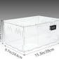 BETAZOOER Reptile Terrarium Breeding Tank Acrylic Reptile Feeding Box with Temperature Hygrometer (15.3"x9.7"x7.6")
