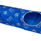 NFL Detroit Lions Cat Tunnel Tube Toy with Plush Football Catnip and Feathers Collapsible Tunnel for Cats to Play, Peek and Hide, Sporty & Fun Cat Tunnel Toy with Team Logo All-Over Design!