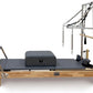 Pilates Reformer, Wooden Pilates Reformer Machine with Springs, Pilates Bed Strength Training Equipment for Home Use and Studio, Pilates Equipment with Reformer Box, Oak