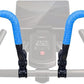 Handlebar Extender for Peloton Indoor Exercise Bikes, 1 Pair of Ultimate Handlebar Extension of Peloton Accessories (Sheep-horn (with Blue Tapes & Grips))