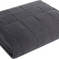 Weighted Blanket King Size (Dark Grey,80''x87'' - 25 lbs) Cooling Breathable Heavy Blanket Microfiber Material with Glass Beads Big Blanket for Adult All-Season Summer Fall Winter Soft Thick Blanket