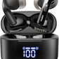 TOZO T20 Wireless Earbuds Bluetooth Headphones 48.5 Hrs Playtime with LED Digital Display, IPX8 Waterproof, Dual Mic Call Noise Cancelling 10mm Broad Range Speakers, 2025 Version
