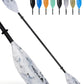 Abahub Adjustable Kayak Paddle 210-230 cm/ 230-250 cm Floating Kayaking Oars Boating Oars Canoeing Oars Black
