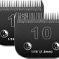 10 Blades Dog Grooming Blades Compatible with Andis/Oster A5/Wahl KM-10 Series Dog Clippers,Detachable Clipper Replacement Blade,Black,Size 10 Blade 1/16" (10#/2PCS)