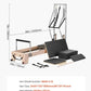 VEVOR Pilates Reformer Machine, Pilates Workout Equipment for Home Gym Studio Use, Pilates Bed with Dual Resistance- Spring & Cord, Reformer Set, Up to 400 LBS