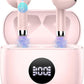 Wireless Earbuds, Bluetooth 5.4 Ear Buds LED Power Display Headphones Bass Stereo, Bluetooth Earbuds in-Ear Noise Cancelling Mic, 40H Playback Mini Case IP7 Waterproof Sports Earphones for Android iOS