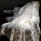 LUXOME Lightweight Blanket | 100% Rayon (Viscose) from Bamboo Fabric & Fill | Full/Queen - 86"x92" | Super Soft | Thermal-Regulating | Ivory