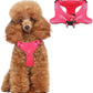 Dog Harness Step in Dog Vest Harness, Reflective Adjustable Puppy No Pull Harness Breathable Soft for Small and Medium Dogs Cats, Pink, XS