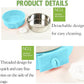 kathson Crate Dog Bowl 2pcs, Removable Stainless Steel Hanging Pet Kennel Cage Bowl Food & Water Feeder Coop Cup for Puppy, Cat, Rabbit,Guinea Pigs Large (Blue,Green)
