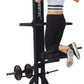 PowerTec Levergym Assisted Chin Up Bar and Dip Station, 400 lbs Max Load - Pullup Bar and Home Gym Equipment with Loaded Weights for Resistance Assist - Workout Equipment for Home Workouts