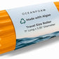 Oceanfoam Ripple Travel Foam Roller (11" x 3.35") Firm Mini Foam Roller for Physical Therapy, Deep Tissue Massage, Back Pain - High Density, Ergonomic Wave Textured - Yoga, Pilates, Exercise (Gold)