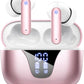 ZIUTY Wireless Earbuds Bluetooth Headphones, 50H Playtime Ear Buds with Mic, LED Digital Display Charging Case, IPX7 Waterproof, Deep Bass Stereo, in-Ear Earphone for iPhone Andriod Phone