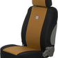 Carhartt Universal Nylon Duck Canvas Fitted Bucket Seat Cover, Durable Seat Protection with Rain Defender, Single, Black and Carhartt Brown