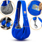 Tomkas Small Dog Sling Carrier - Classic Pocket & Classic Strap - for 3-10 lbs Pets(Royal Blue)