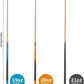 AKLOT Pool Cues,Set of 4 Pool 58" Cue Sticks Canadian Maple Wood Cue Stick for Professional Billiard Players 18 19 20 21 oz