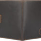 Polare Luxury RFID Blocking Leather Passport Holder Travel Wallet For Men and Women (Dark Brown with AirTag Slot(Snap Version))